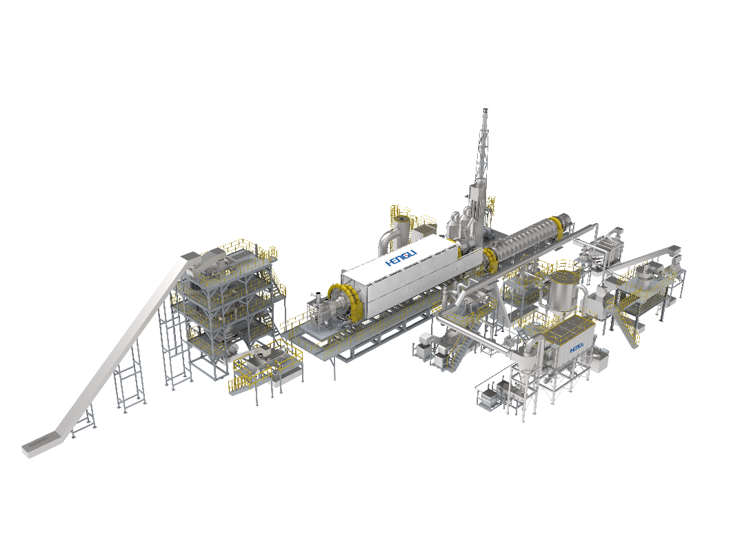 废旧电池破碎回收产线